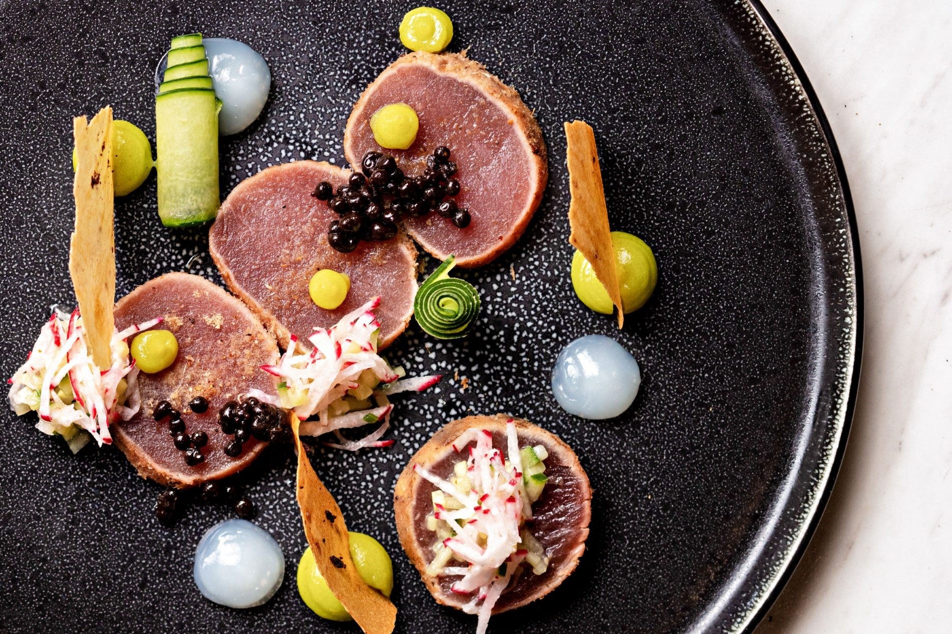 Exklusive Speisen im Restaurant von Delaire Graff: Jeder Teller ist ein Kunstwerk